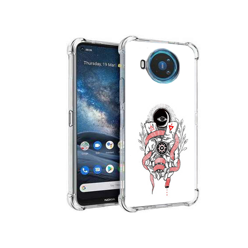 

Чехол MyPads Tocco для Nokia X100 абстрация связанные руки (PT227057.109.213), Прозрачный, Tocco