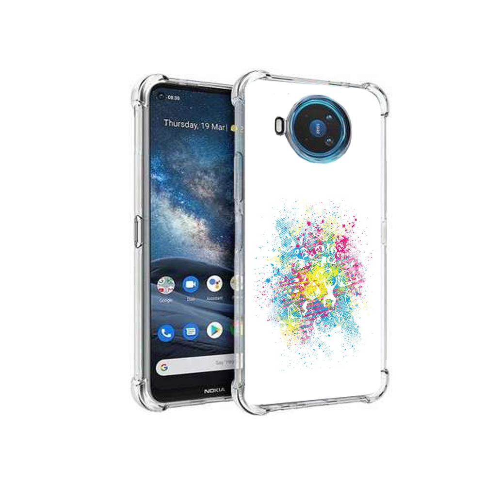 

Чехол MyPads Tocco для Nokia X100 акварель абстракция (PT227057.109.214), Прозрачный, Tocco