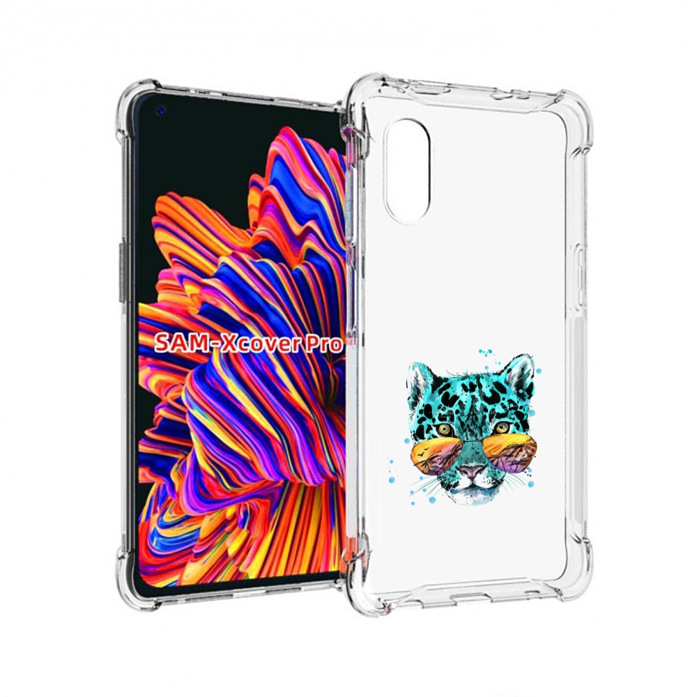 

Чехол MyPads голубой лео для Samsung Galaxy Xcover Pro 1, Прозрачный, Tocco