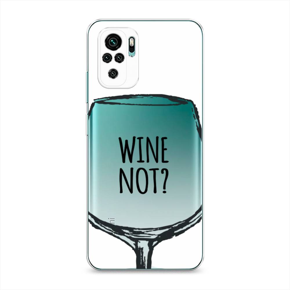 

Чехол на Xiaomi Redmi Note 10/Note 10S/Poco M5s "Wine not white", Белый, 39750-6