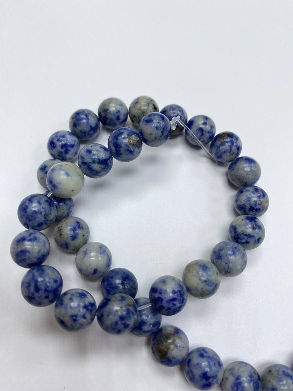 

Бусины Содалит шарик 10 мм, 50 гр, длина 39 см, 37 бусин, Синий, beads32