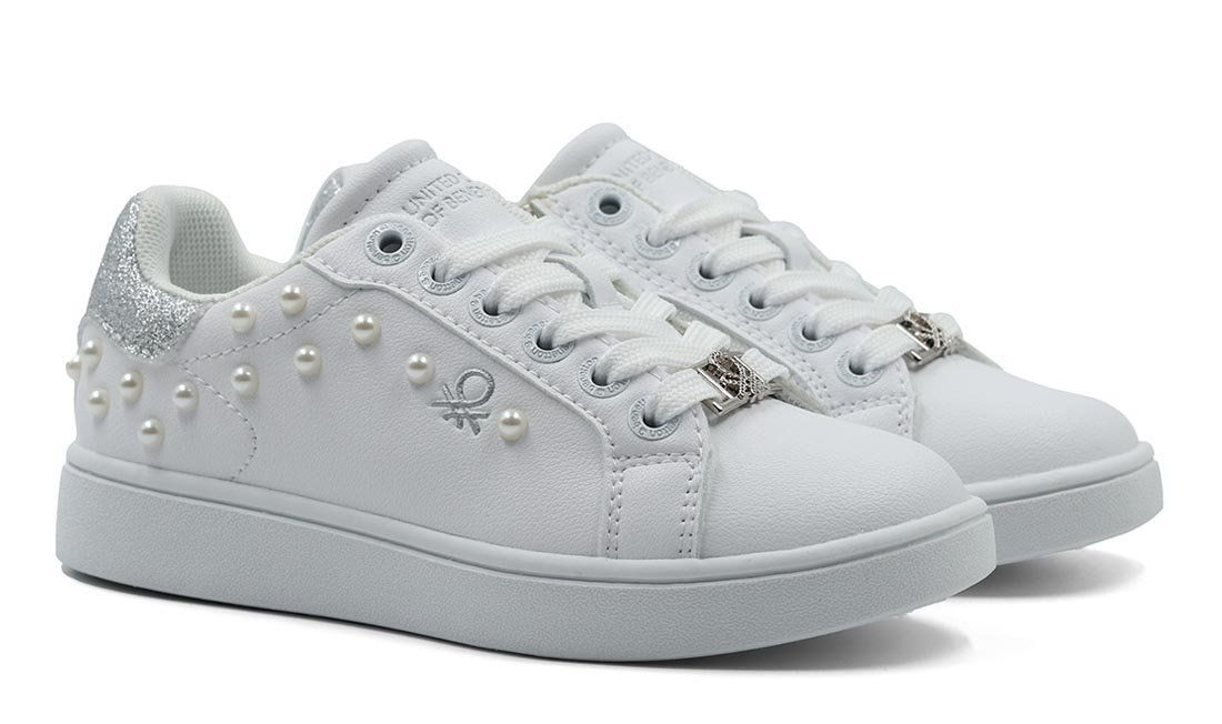 

Кеды United Colors of Benetton TRIPLE PEARL BTK114205 цв. белый р. 34, TRIPLE PEARL BTK114205