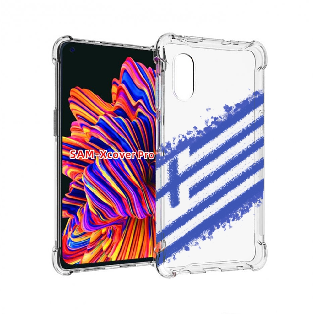 

Чехол MyPads флаг Греции для Samsung Galaxy Xcover Pro 1, Прозрачный, Tocco