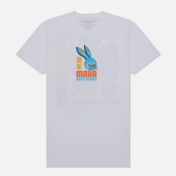 

Мужская футболка maharishi x Allister Lee Year Of The Rabbit белый, Размер S, x Allister Lee Year Of The Rabbit
