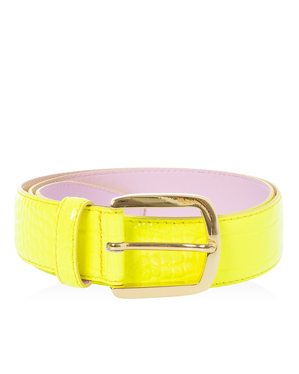 

Ремень женский Essentiel VROCROCO, неон желтый, VROCROCO