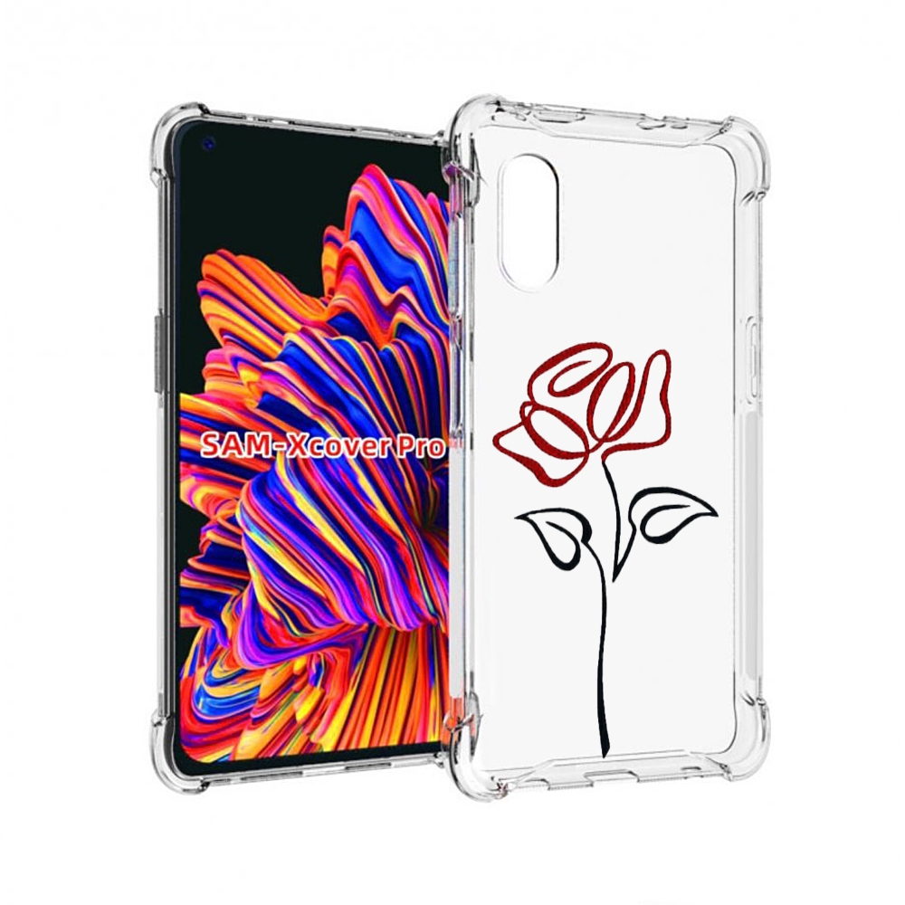 

Чехол MyPads цветок в одну линию для Samsung Galaxy Xcover Pro 1, Прозрачный, Tocco