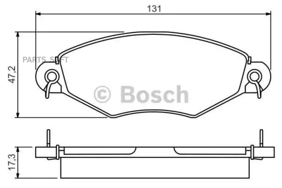 

Тормозные колодки Bosch передние дисковые 986495260