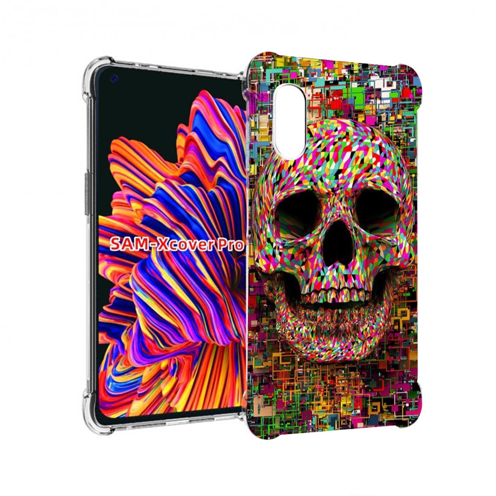 

Чехол MyPads череп красочные цвета для Samsung Galaxy Xcover Pro 1, Прозрачный, Tocco