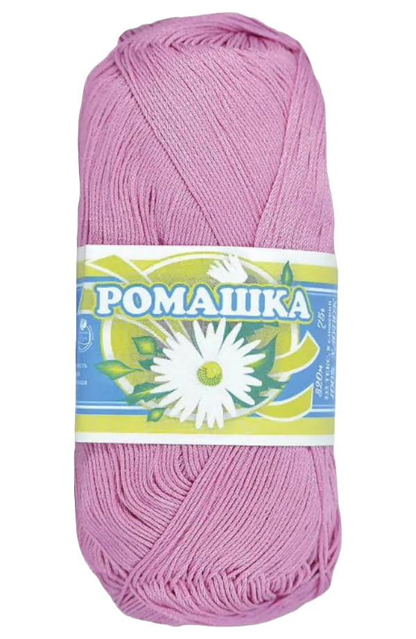 

Пряжа ПНК им.Кирова Ромашка (1404), флокс, 5 шт. по 75 г, Розовый