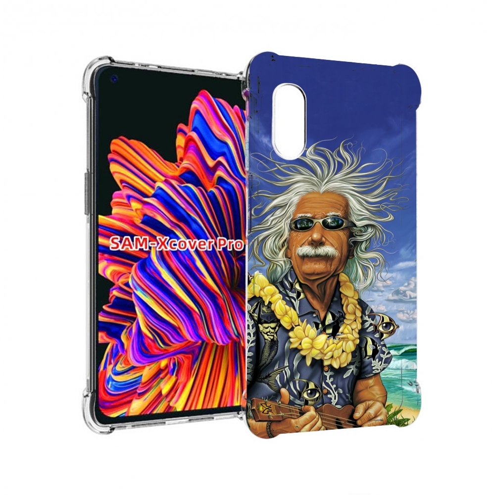 

Чехол MyPads энштейн на отдыхе для Samsung Galaxy Xcover Pro 1, Прозрачный, Tocco