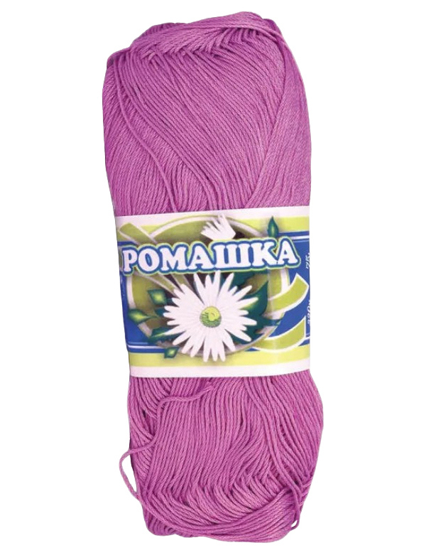 

Пряжа ПНК им.Кирова Ромашка (1706), светло-лиловый, 5 шт. по 75 г, Фиолетовый