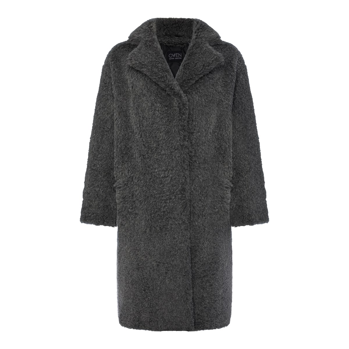 

Шуба женская Oven Brand 28818 серая XS, Серый, 28818