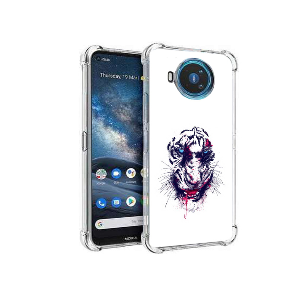 

Чехол MyPads Tocco для Nokia X100 безумный тигр (PT227057.109.228), Прозрачный, Tocco