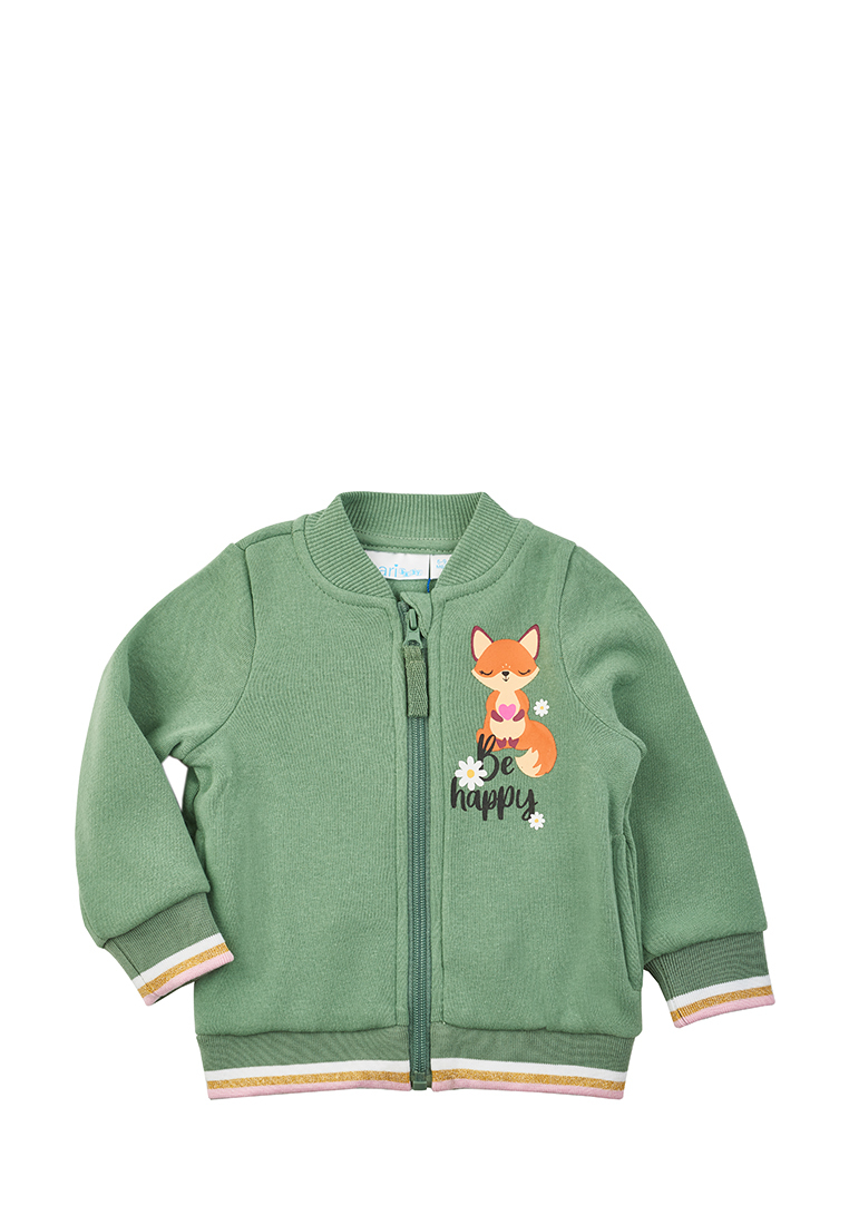 

Толстовка детская Kari baby AW22B03203301, хаки, 74, AW22B03203301