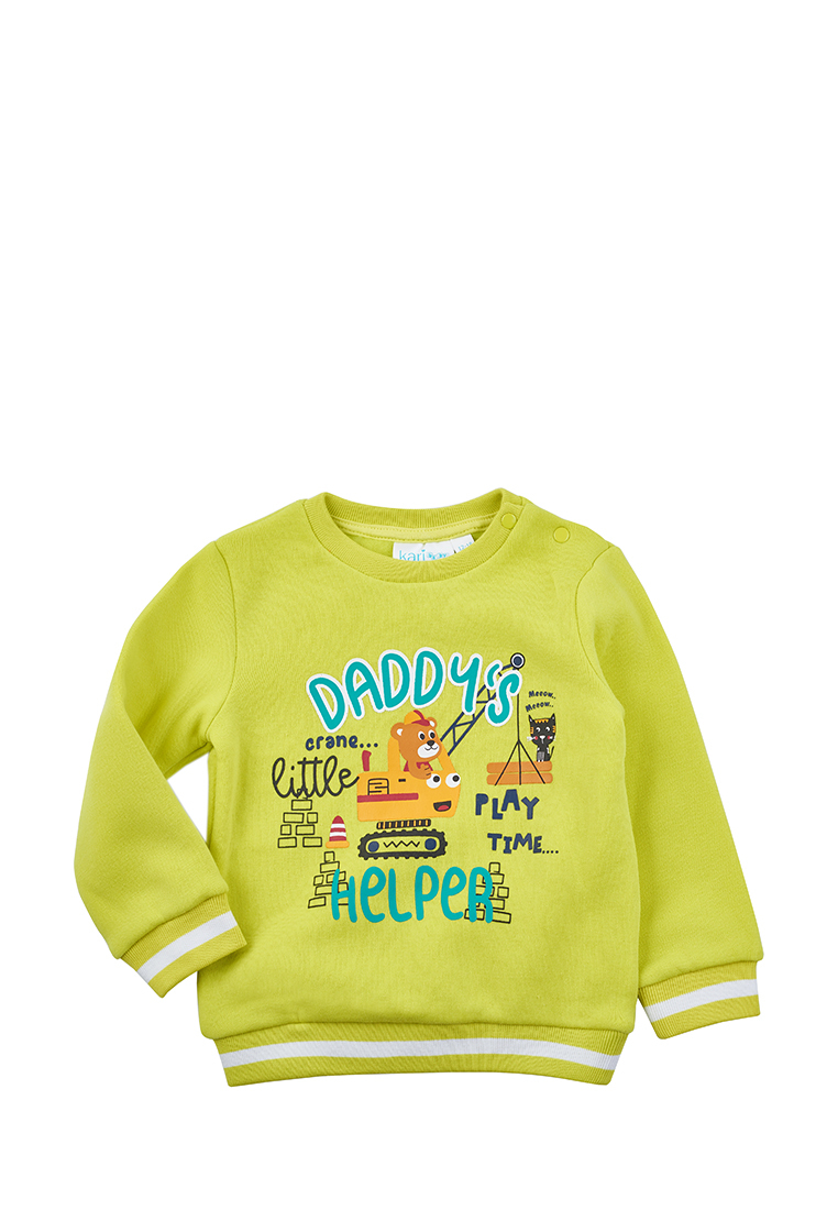 

Свитшот детский Kari baby AW22B08803704, светло-зеленый, 86, AW22B08803704