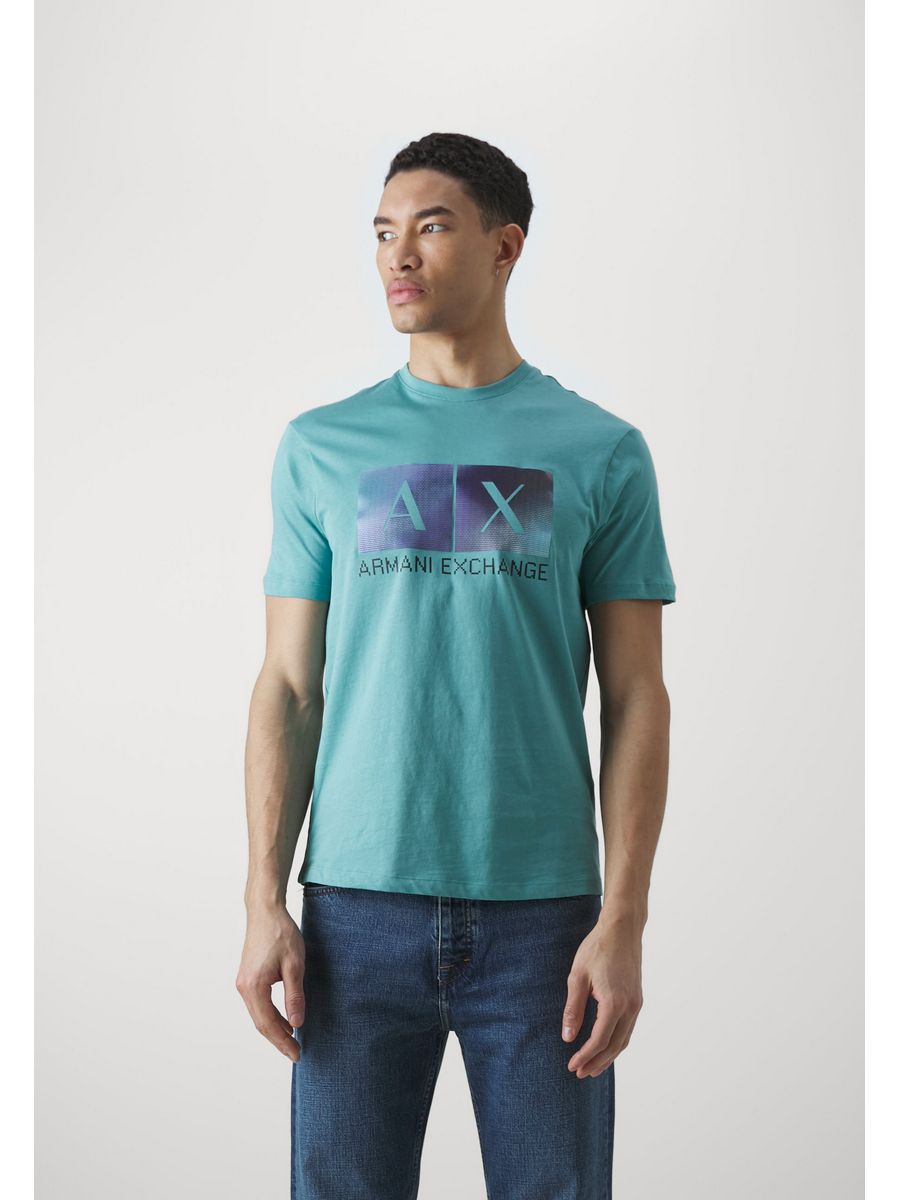 

Футболка мужская Armani Exchange ARC22O0FZ синяя XL, Синий, ARC22O0FZ
