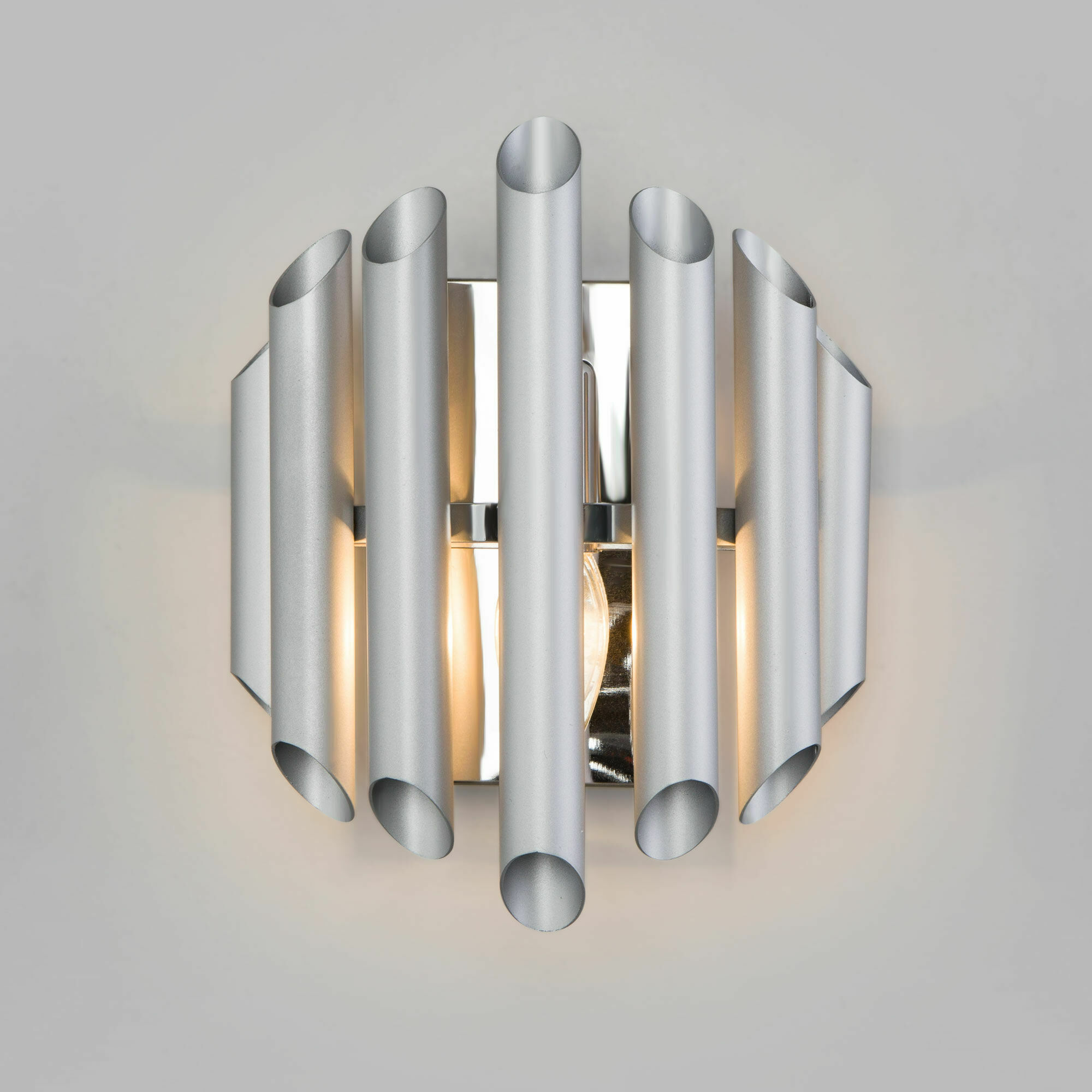 фото Настенный светильник/бра bogate's 362/1 castellie серебро лофт, со сменной лампой e14