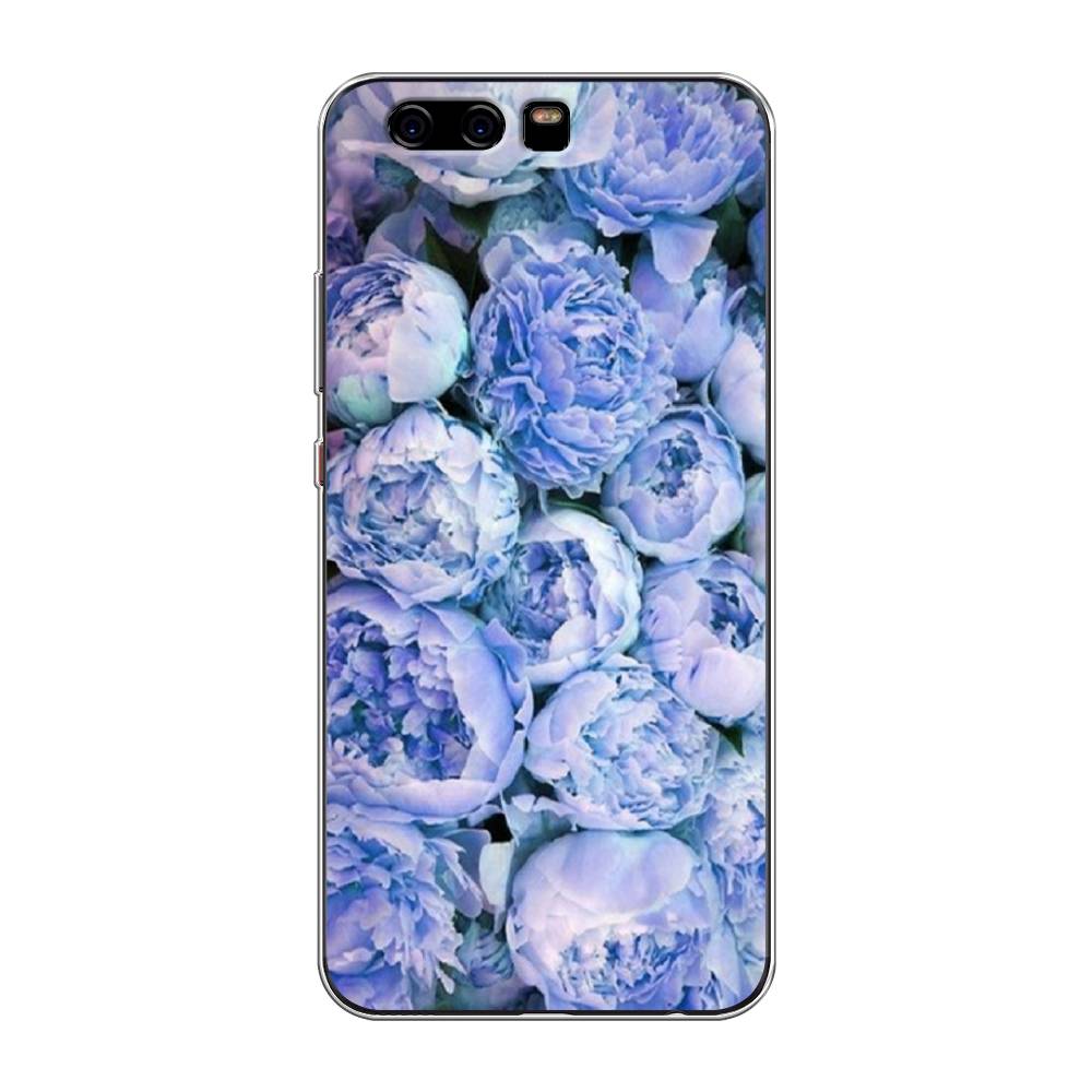

Чехол Awog на Huawei P10 "Пионы голубые", Разноцветный, 62250-8