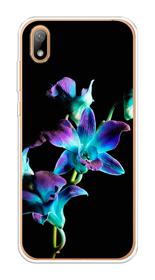 

Чехол Awog на Honor 8S "Синий цветок для черном", Черный;голубой;синий, 69150-8