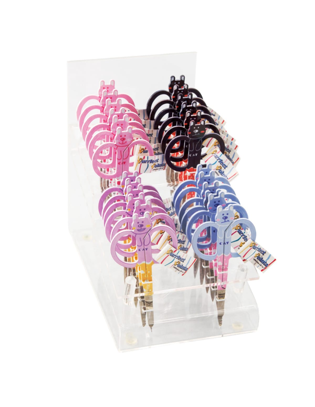 Набор ножниц для вышивания Коты в пластиковом дисплее, 10,5 см, 24 шт дисплей12x17,5x15см