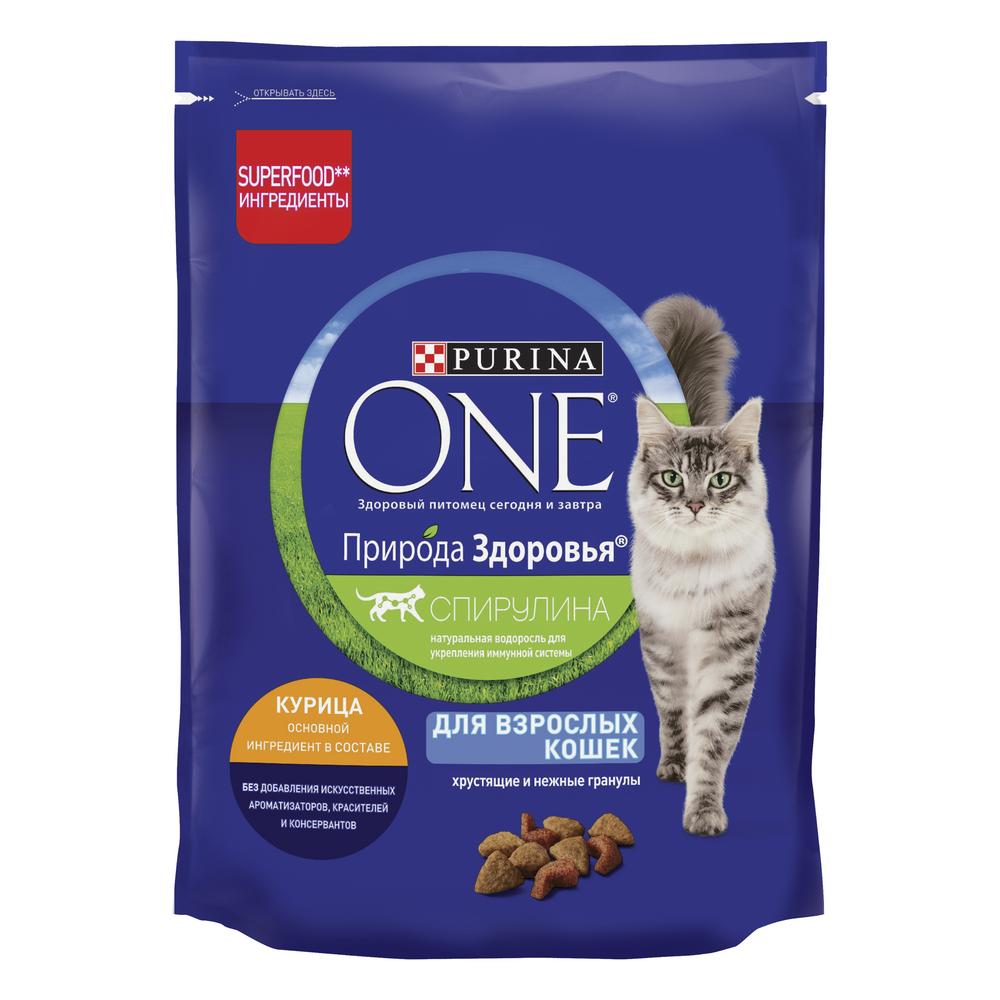 фото Сухой корм для кошек purina one природа здоровья, курица, 180 г