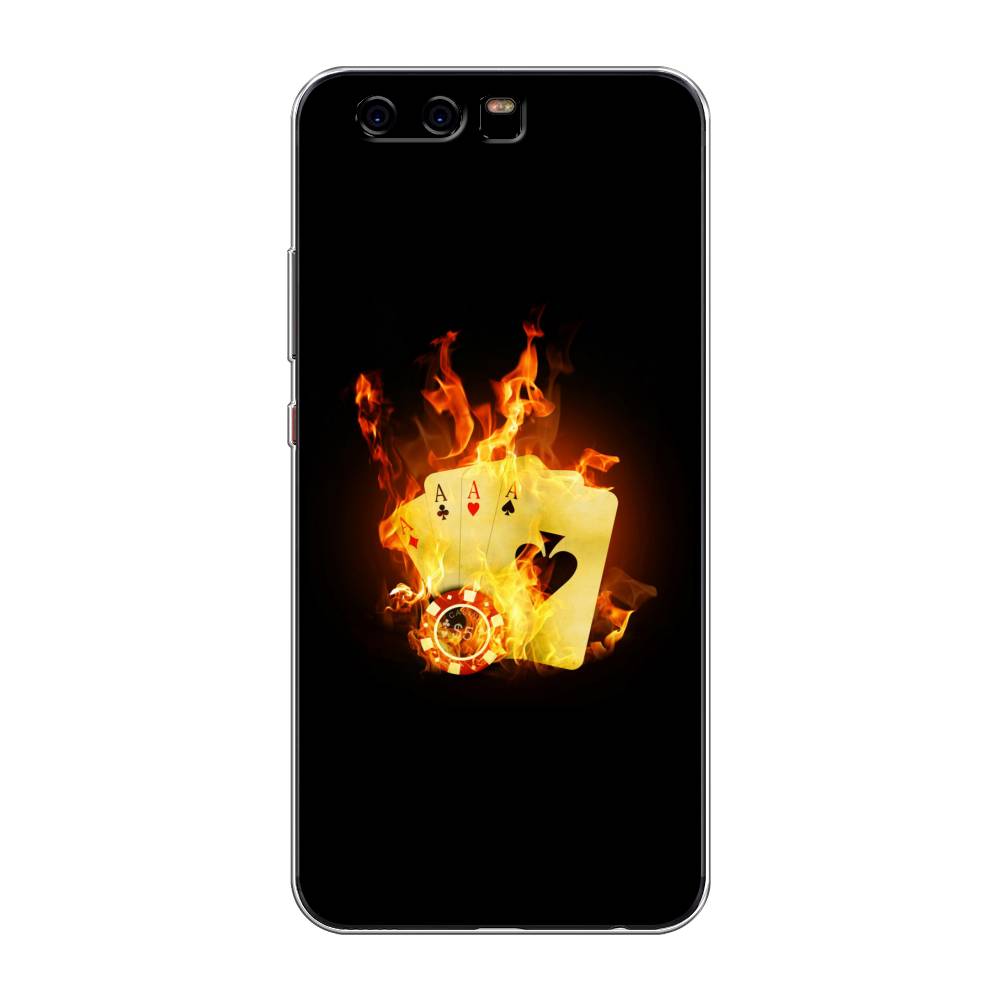 

Чехол Awog на Huawei P10 "Горящие карты", Разноцветный, 62250-9