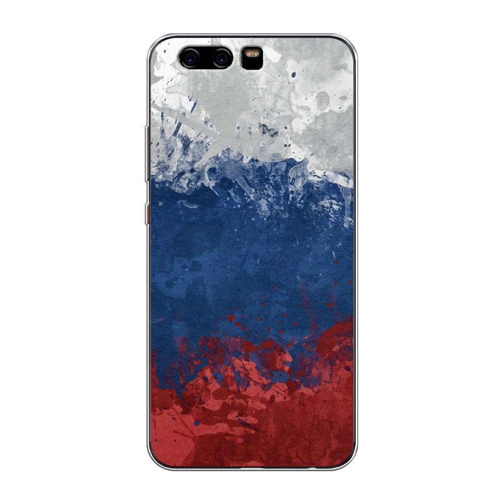 

Чехол Awog на Huawei P10 "Флаг России неровный", Разноцветный, 62250-5