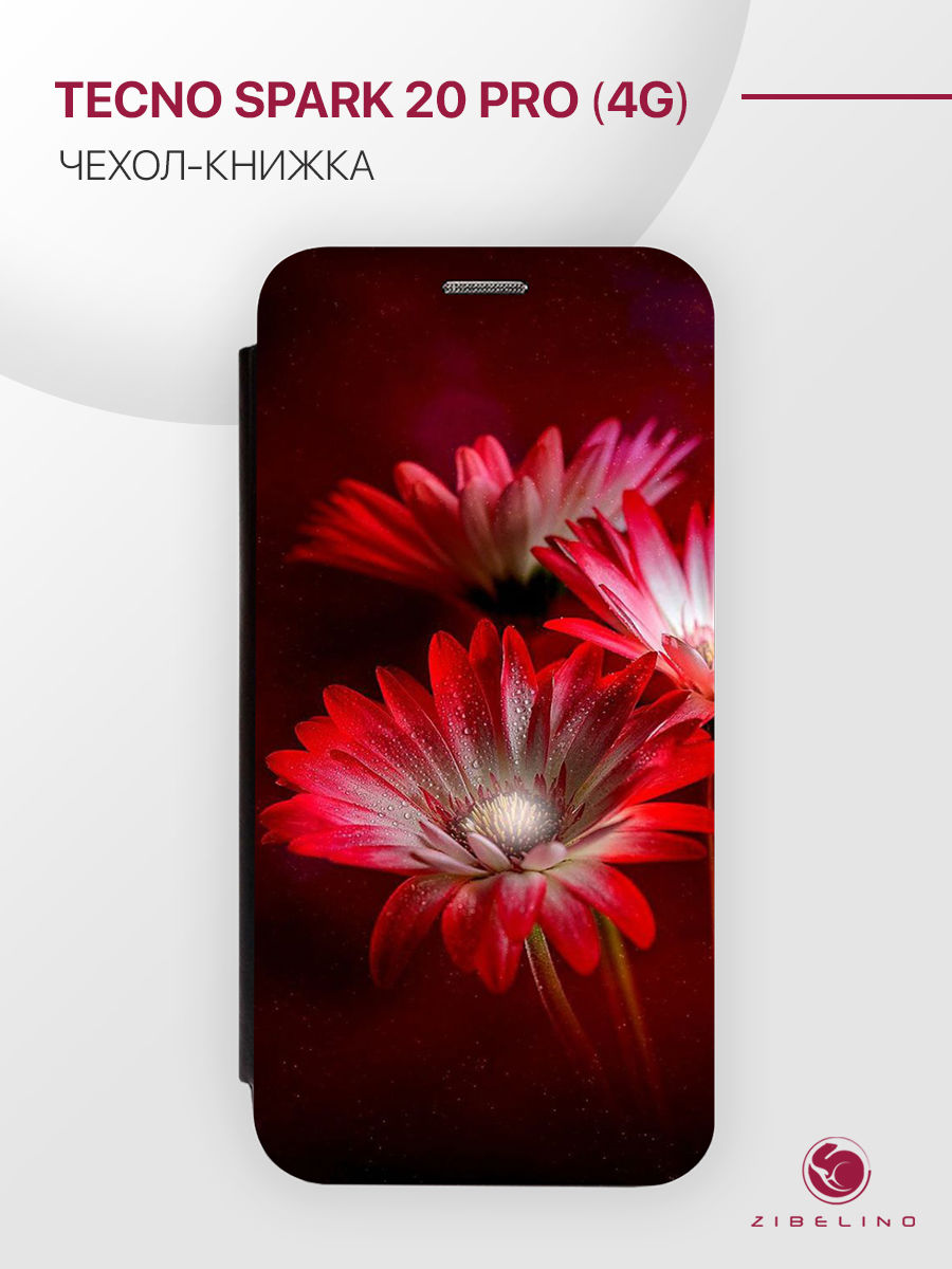 

Чехол для Tecno Spark 20 Pro 4G С Рисунком, С Магнитом, Черный С Принтом Гербера Джеймсона, ZB-TCN-S20-PRO