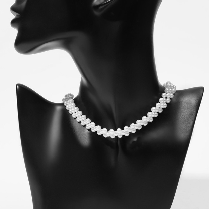 

Чокер из бижутерного сплава 35 см Queen Fair 10227499, искуственный жемчуг, 10227499