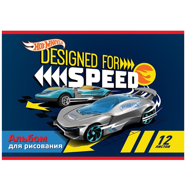 фото Альбом для рисования priority hot wheels/хот вилс 12 листов