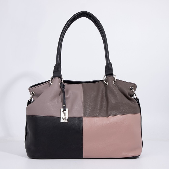 

Сумка кросс-боди женская Olivi Р00012477, чёрный/коричневый/лаванда, Р00012477