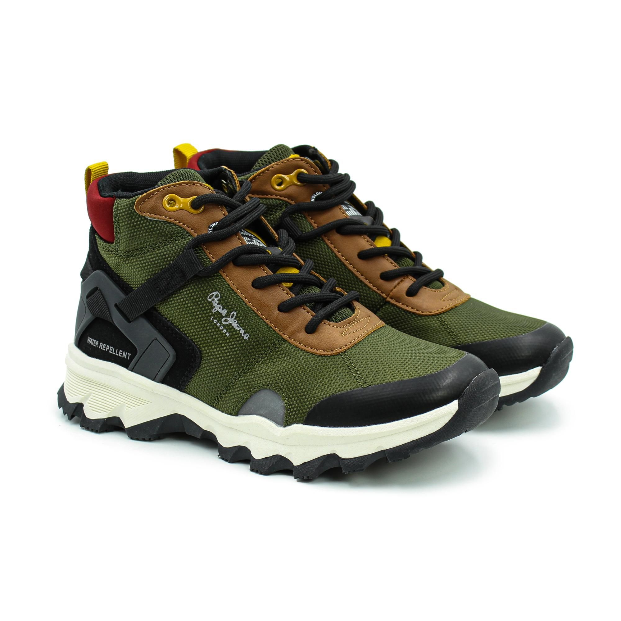 фото Кроссовки pepe jeans london peak trail junior pbs50095 цв. хаки р. 35