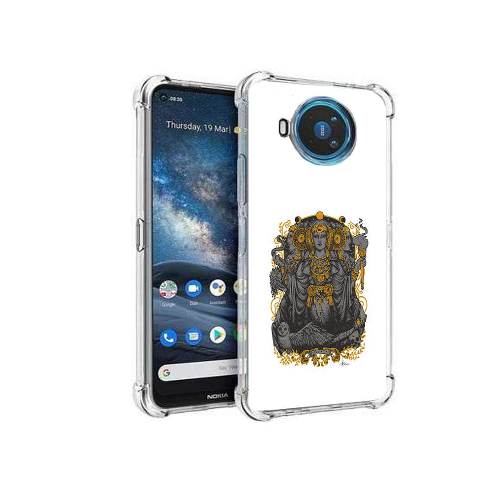 

Чехол MyPads Tocco для Nokia X100 божество с золотыми элементами (PT227057.109.241), Прозрачный, Tocco
