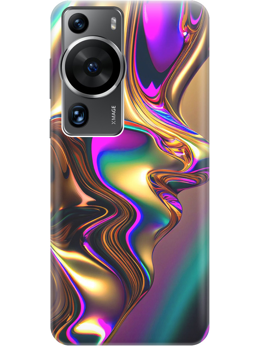 

Силиконовый чехол на Huawei P60 Pro с принтом "Золотистая абстракция", Прозрачный;золотистый;фиолетовый, 772620831