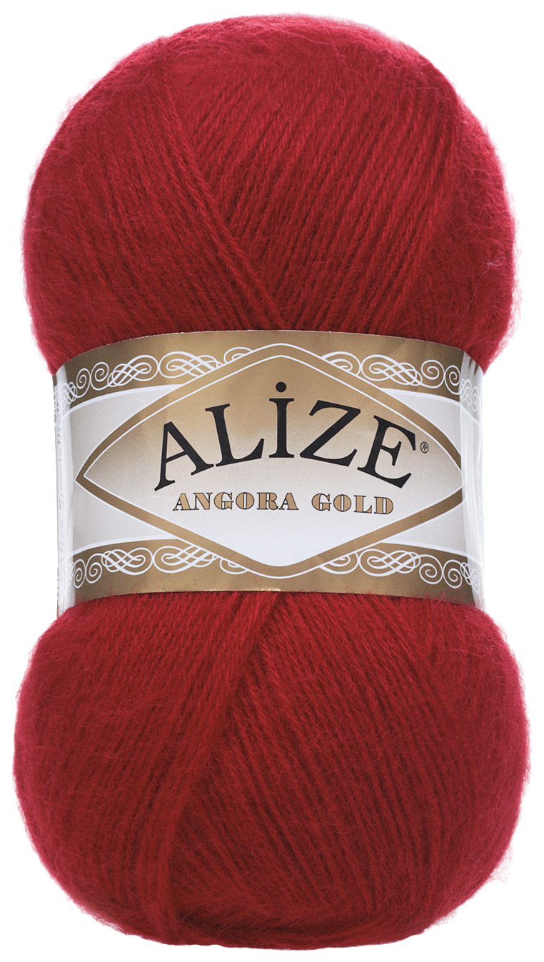 

Пряжа ALIZE Angora Gold (106), красный, 5 шт. по 100 г