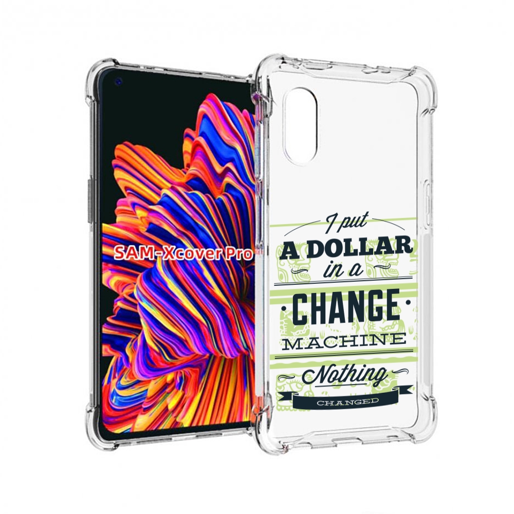 

Чехол MyPads доллар надпись для Samsung Galaxy Xcover Pro 1, Прозрачный, Tocco