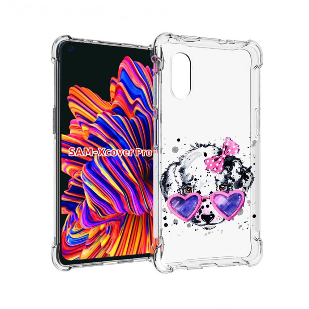 

Чехол MyPads долматинец в очках для Samsung Galaxy Xcover Pro 1, Прозрачный, Tocco