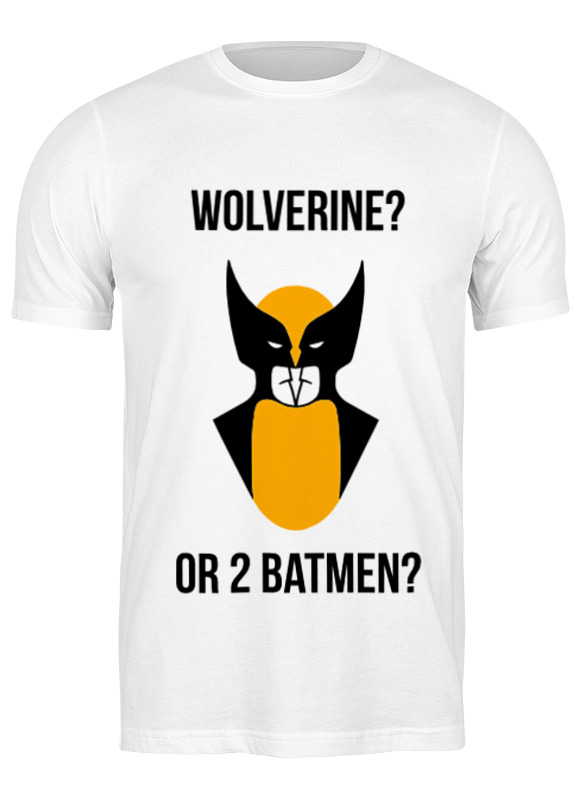 

Футболка мужская Printio Wolverine or batmen белая XL, Белый, Wolverine or batmen