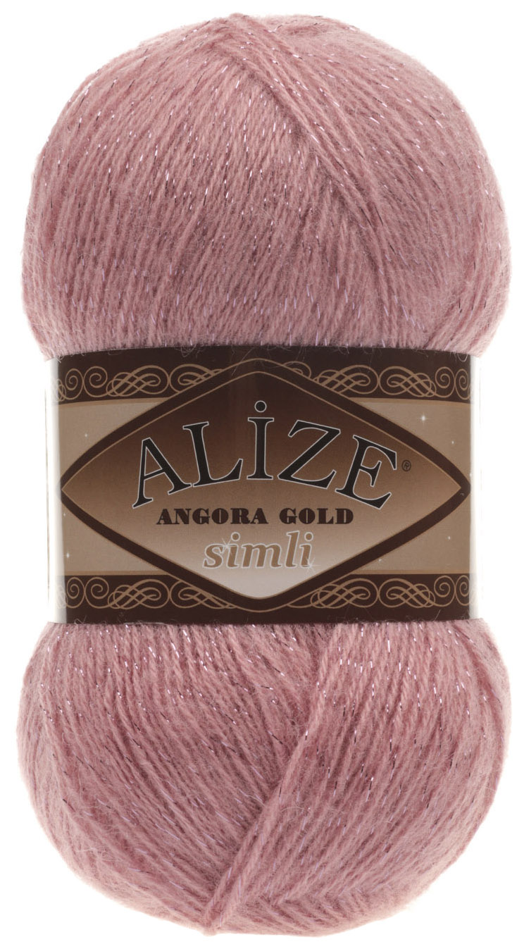 

Пряжа ALIZE Angora Gold simli (144), клевер, 5 шт. по 100 г, Розовый