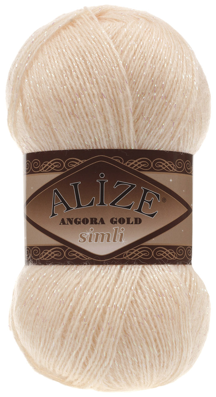 

Пряжа ALIZE Angora Gold simli (681), чайная роза, 5 шт. по 100 г, Розовый