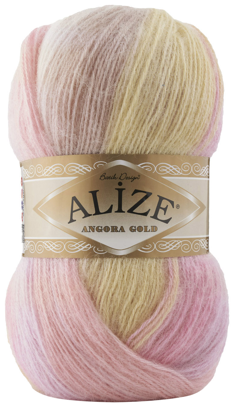 

Пряжа ALIZE Angora Gold Batik (2807), бежево-розовый, 5 шт. по 100 г