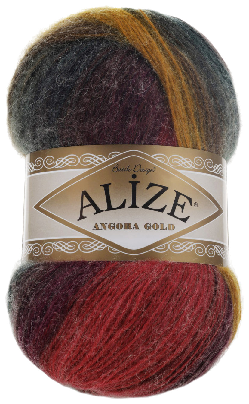 

Пряжа ALIZE Angora Gold Batik (3368), коричнево-фиолетовый, 5 шт. по 100 г, Разноцветный
