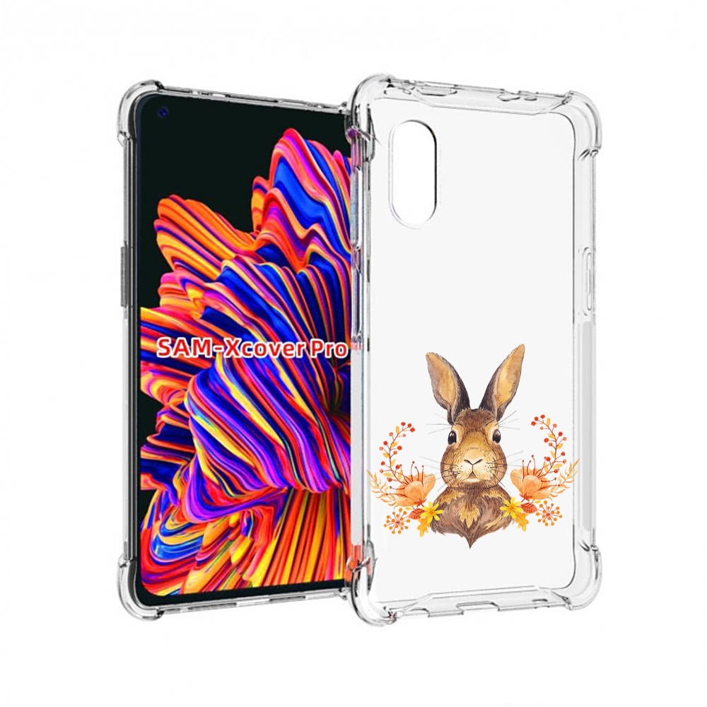 

Чехол MyPads зайка в цветах для Samsung Galaxy Xcover Pro 1, Прозрачный, Tocco