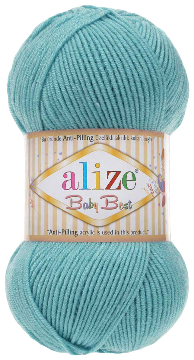 

Пряжа ALIZE Baby best (164), бирюзовый, 5 шт. по 100 г