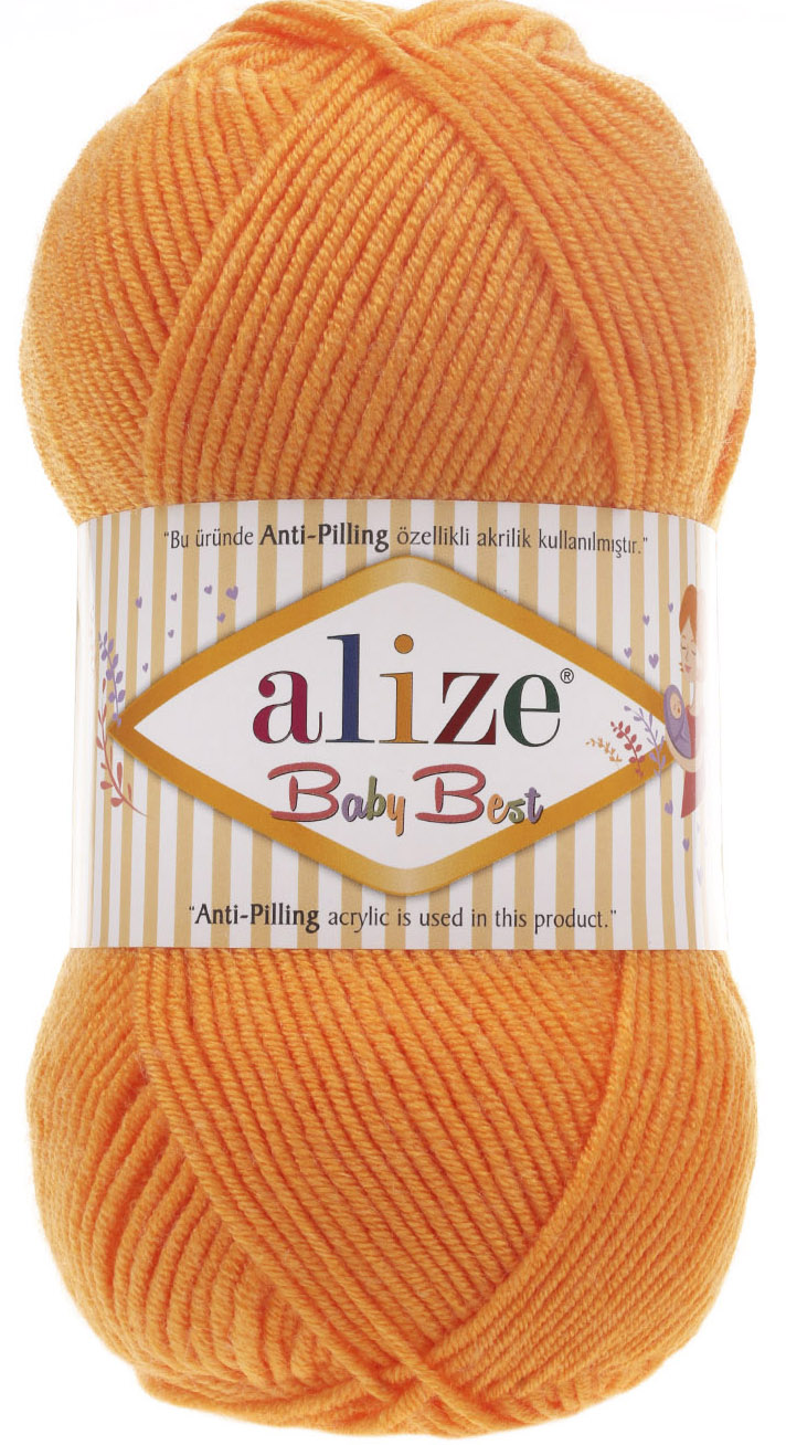 

Пряжа ALIZE Baby best (336), ярко-оранжевый, 5 шт. по 100 г
