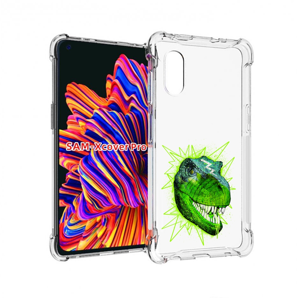 

Чехол MyPads зеленый динозавр для Samsung Galaxy Xcover Pro 1, Прозрачный, Tocco