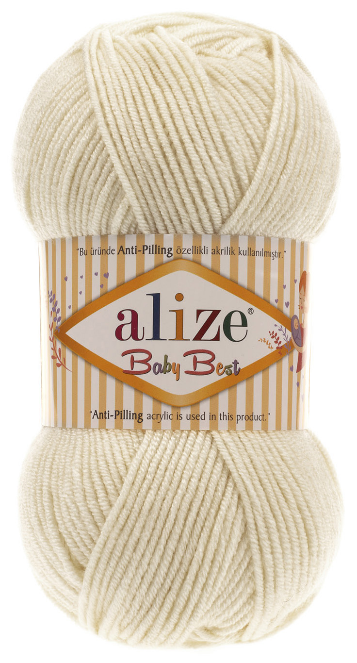 

Пряжа ALIZE Baby best (62), белый, 5 шт. по 100 г
