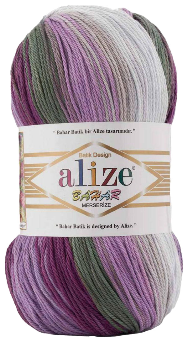 

Пряжа ALIZE Bahar Batik Design (4149), фиолетово-белый, 5 шт. по 100 г