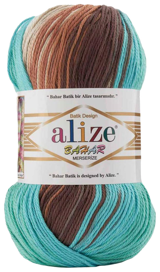 

Пряжа ALIZE Bahar Batik Design (4603), бежево-бирюзовый, 5 шт. по 100 г