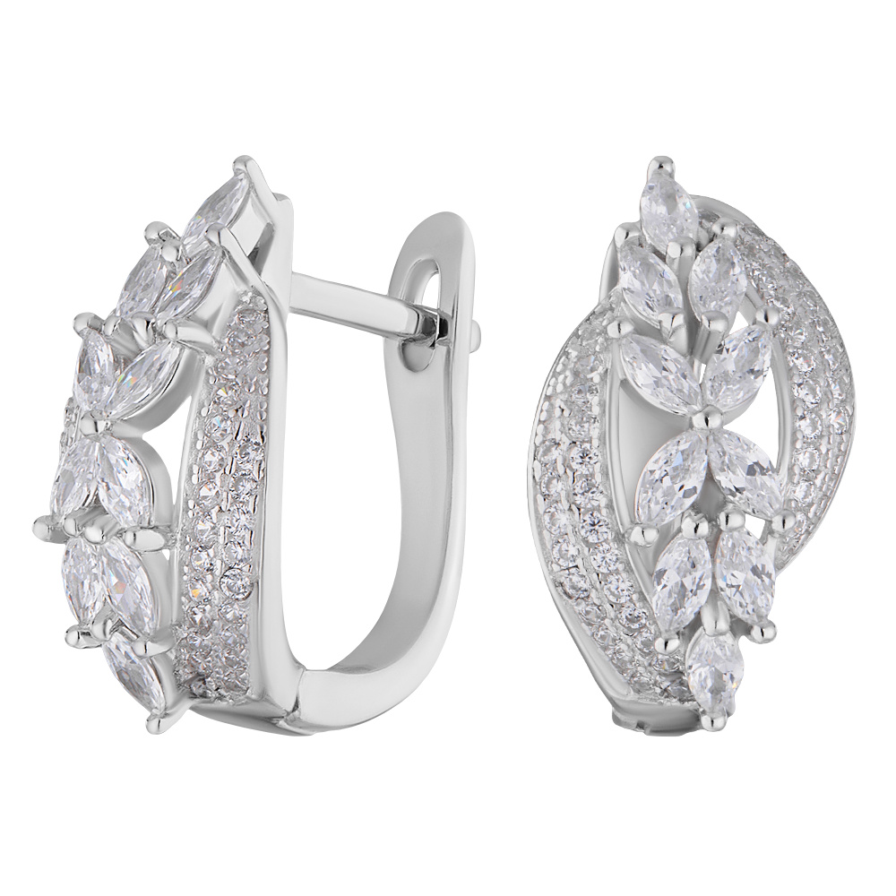 

Серьги из серебра с фианитом ЮВЕЛИР КАРАТ B9703-E, B9703-E